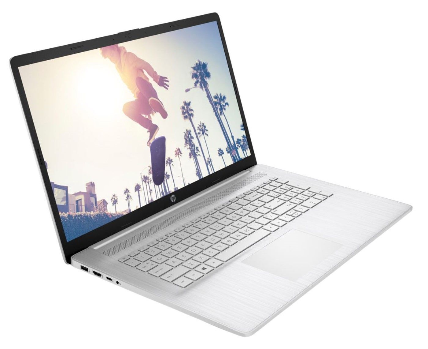 HP 17-cp2035nm, DOS, AMD Ryzen5 7520U, 4.3 GHz, Core 4, 16 GB, 17,3&quot; FHD, IPS, SSD 512 GB M.2 PCIe NVMe, AMD Radeon,Wi-Fi 6,BT 5.3,Masa 2.07 kg,HD 720p, Boja Srebrna, HDMI, TPM, USB Type-C