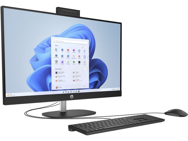 HP All-in-One 24-cr0048ny AMD Ryzen 5 7520U 23.8inch FHD IPS AG 16GB DDR5 512GB SSD PCIe NVMe FreeDos 3.0 Jet Black 3Y
