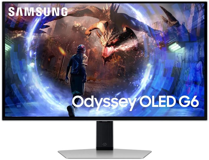 Samsung LS27DG602SUXEN, 27, 16:9, Panel OLED, 2560x1440, 420 cd/m2, Kontrast 1.000.000, 178°, 178°, 0,03 ms, DP, HDCP, HDMI x3, USB 3.0 x2, Ravni, Postolje podesivo po visini, Postolje swivel, 360hz
