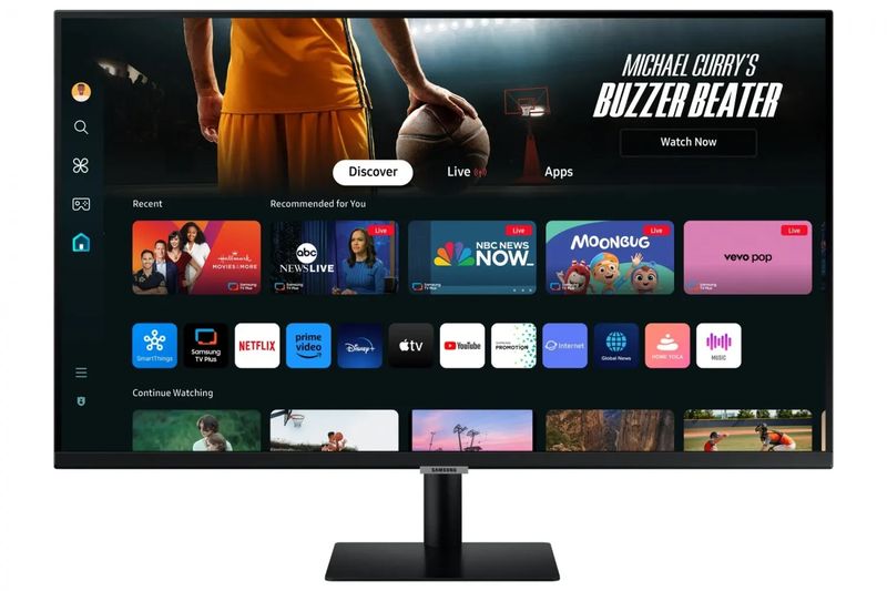 Samsung LS32DM702UUXDU, 32, 16:9, Panel VA, 3840x2160, 300 cd/m2, Kontrast 3 ,000:1, 178°, 178°, 4 ms, HDCP, HDMI, USB 2.0 x2, USB Type-C, Zvučnici da, Ravni, Boja Crna, Postolje swivel