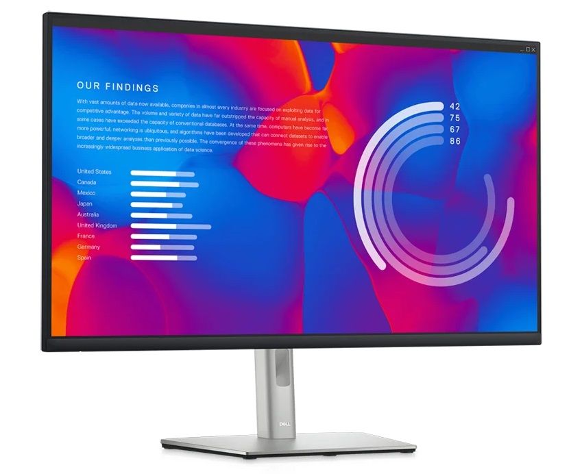 Monitor DELL Professional P3223DE 31.5in, 2560x1440, QHD, IPS, Antiglare, 16:9, 1000:1, 350 cd/m2, 8ms/5ms, 178/178, 2x DP, HDMI, USB-C (DP/PD), 4x USB 3.2, RJ-45, Tilt, Swivel, Pivot, Height Adjust