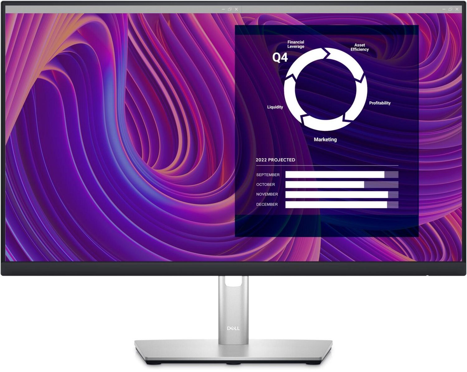Monitor DELL Professional P2423D 24in, 2560x1440, QHD, IPS, Antiglare, 16:9, 1000:1, 8ms/5ms, 178/178, DP, HDMI, 5x USB 3.2, Tilt, Swivel, Pivot, Height Adjust, 3Y