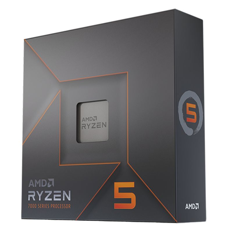 AMD CPU Desktop Ryzen 5 6C/12T 7600X (4.7/5.0GHz Boost,38MB,105W,AM5) box, with Radeon Graphics