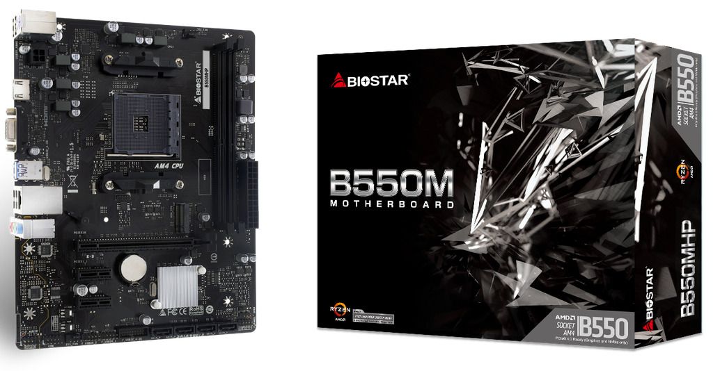 Biostar Mainboard Desktop B550MHP(AM4, 2xDDR4, mATX)