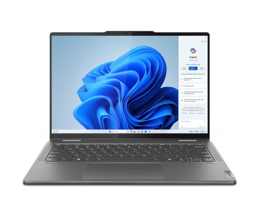 Lenovo Yoga 7 2in1 14AHP9, Windows 11 Home, AMD Ryzen 5 8640HS, 4,9GHz, 6C, 16GB, 14&quot; WUXGA, SSD 1TB M.2 PCIe NVMe, Integrated AMD Ryzen, Wi-Fi 6E, BT 5.3, 802.11ax, 1,49 kg, Backlit Keyboard, TPM