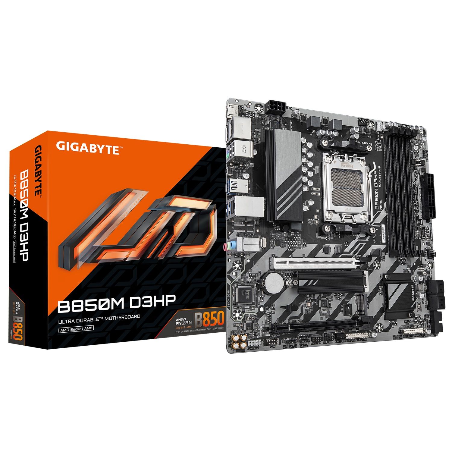 Gigabyte Mainboard Desktop B850M D3HP(AM5, 4x DDR5, mATX)