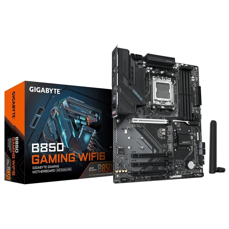 GIGABYTE Mainboard Desktop B850 GAMING WIFI6(AM5, 4x DDR5, ATX