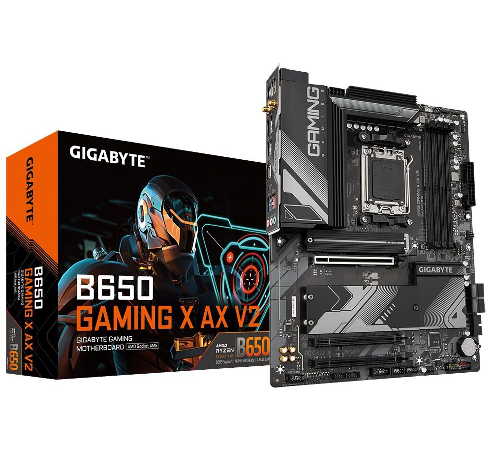 GIGABYTE Mainboard Desktop B650 GAMING X AX V2 (AM5, 4xDDR5, ATX)