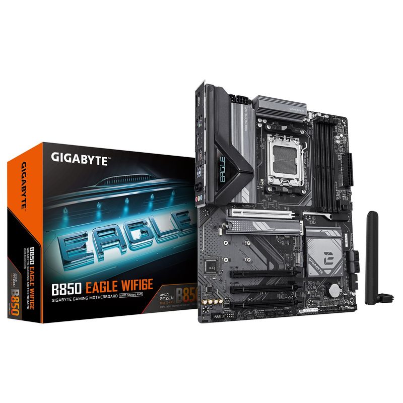 GIGABYTE Mainboard Desktop B850 EAGLE WIFI6E(AM5, 4x DDR5, ATX)