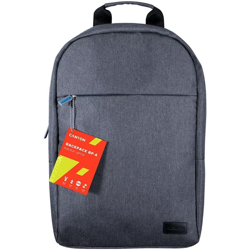 CANYON BP-4, Backpack for 15.6&#39;&#39; laptop, material 300D polyeste, Gray, 450*285*85mm,0.5kg,capacity 12L