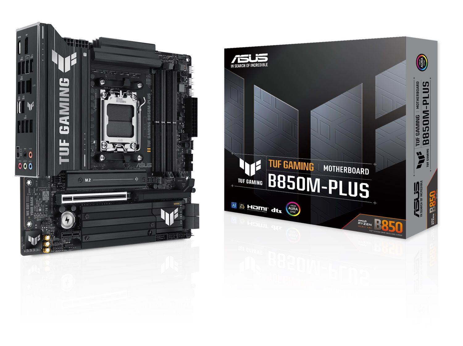 ASUS Mainboard Desktop TUF GAMING B850M-PLUS(AM5, 4x DDR5, mATX)