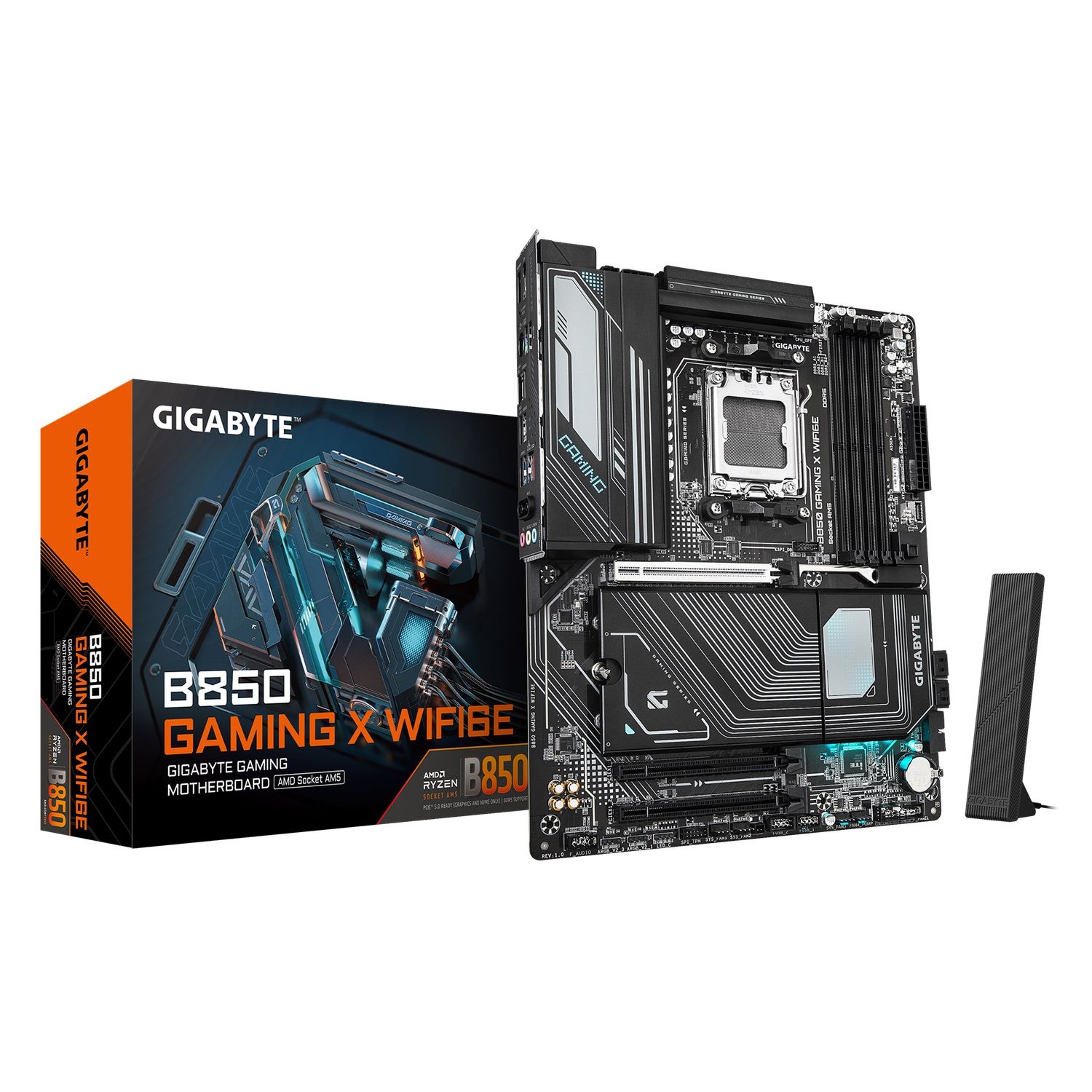 GIGABYTE Mainboard Desktop B850 GAMING X WIFI6E(AM5, 4x DDR5, ATX)
