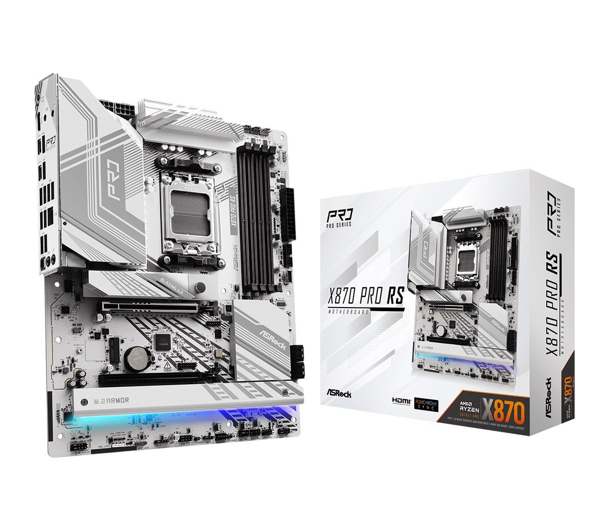 ASRock Mainboard Desktop X870 PRO RS (AM5, DDR5, ATX)
