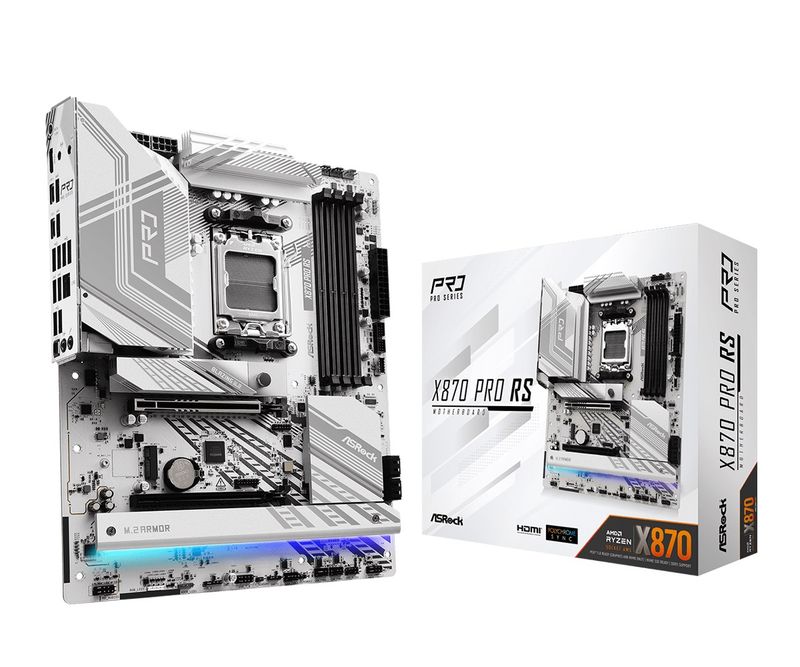 ASRock Mainboard Desktop X870 PRO RS (AM5, DDR5, ATX)