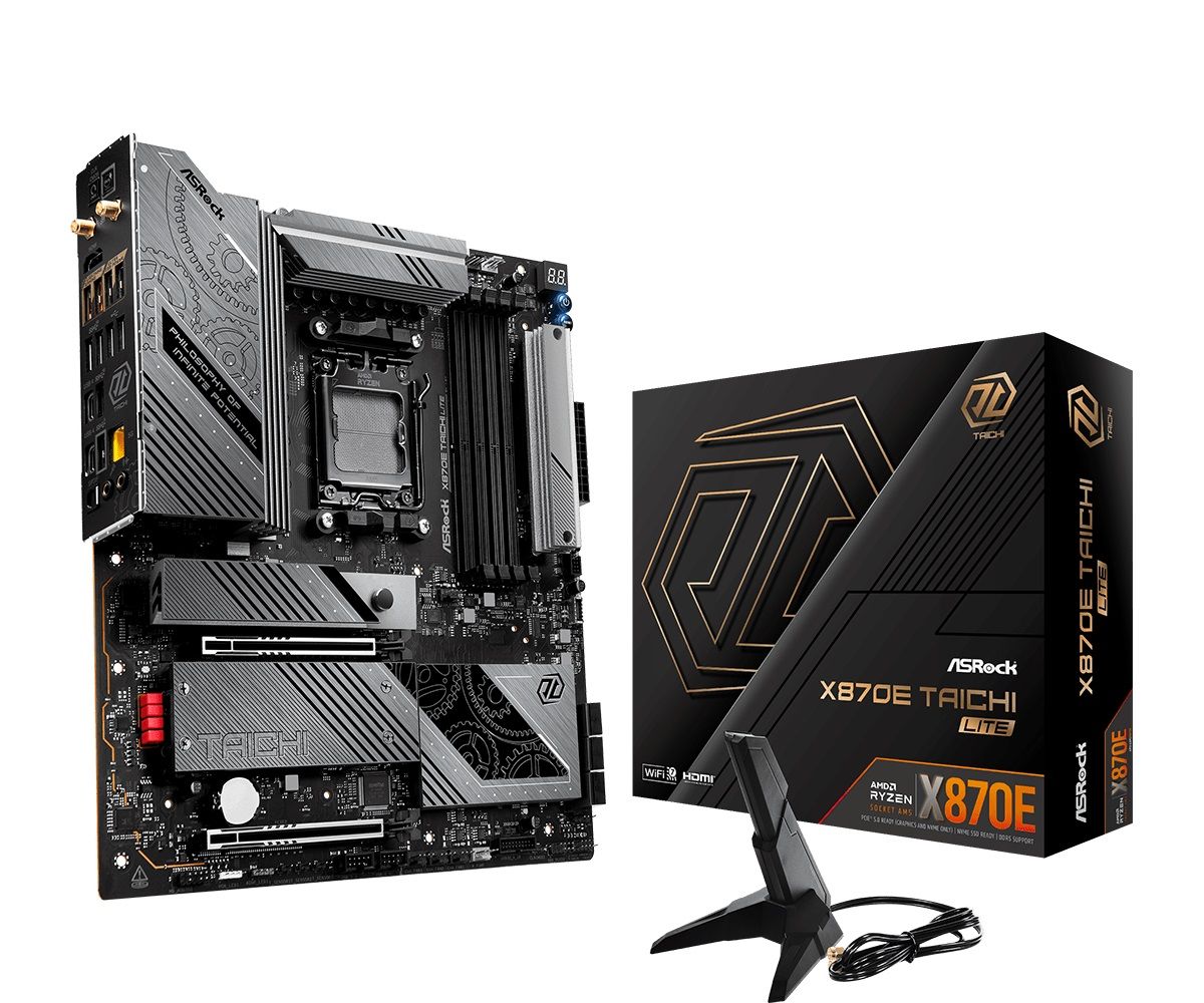 ASRock Mainboard Desktop X870E TAICHI LITE (AM5, DDR5, ATX)