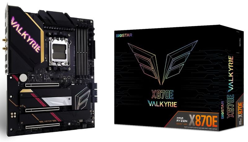 Biostar Mainboard Desktop X870E VALKYRIE(AM5, 4xDDR5, ATX)