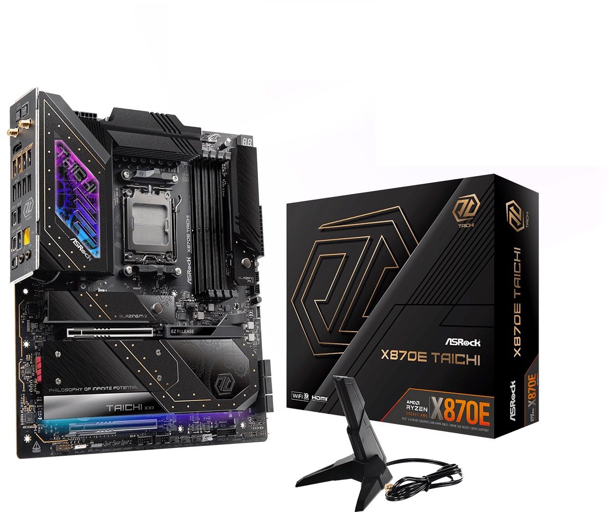 ASRock Mainboard Desktop X870E TAICHI (AM5, DDR5, ATX)