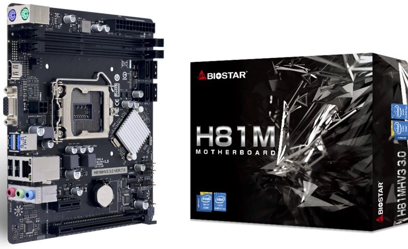 Biostar Mainboard Desktop H81MHV3 3.0(LGA1150, 2xDDR3, mATX)