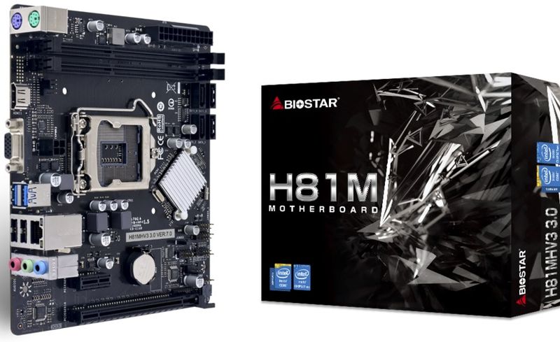Biostar Mainboard Desktop H81MHV3 3.0(LGA1150, 2xDDR3, mATX)