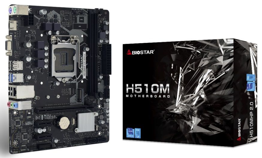 Biostar Mainboard Desktop H510MHP 2.0(LGA1200, 2x DDR4, mATX)