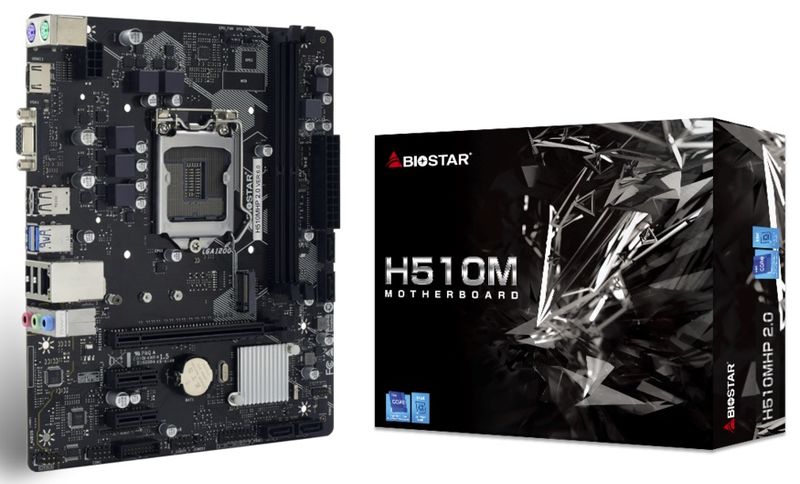 Biostar Mainboard Desktop H510MHP 2.0(LGA1200, 2x DDR4, mATX)