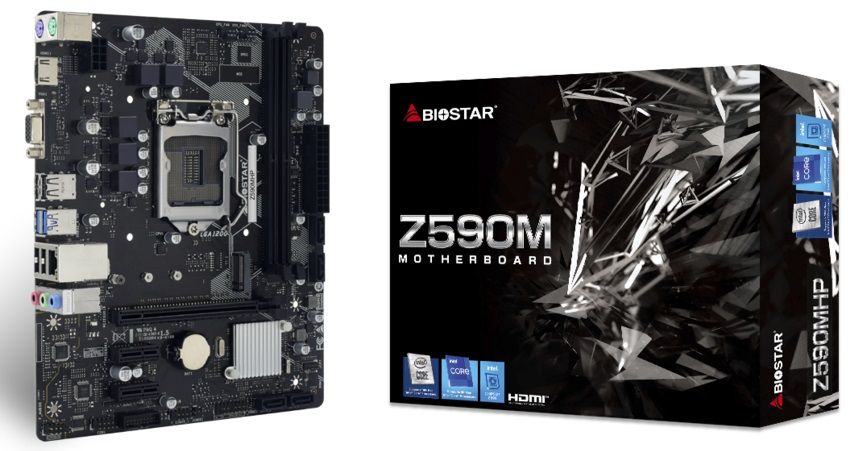 Biostar Mainboard Desktop Z590MHP(LGA1200, 2xDDR4, mATX)