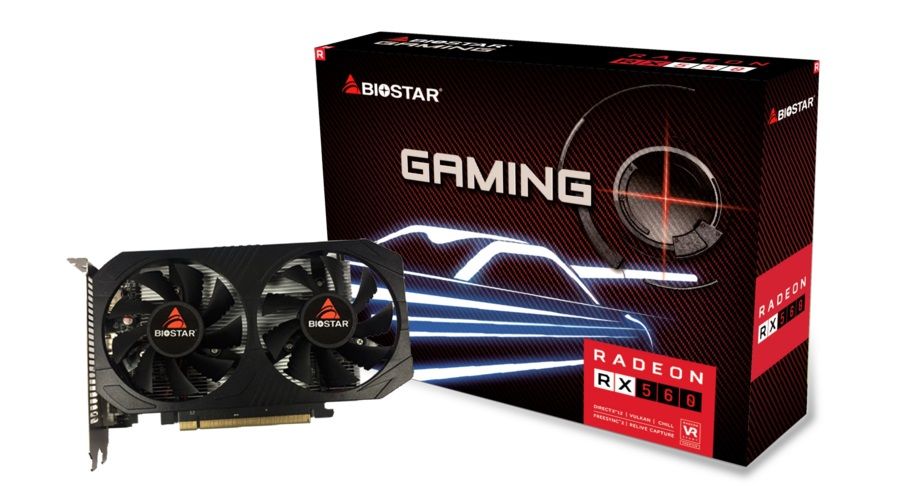 Biostar Radeon RX 560 gaming 4G, 4GB GDDR5
