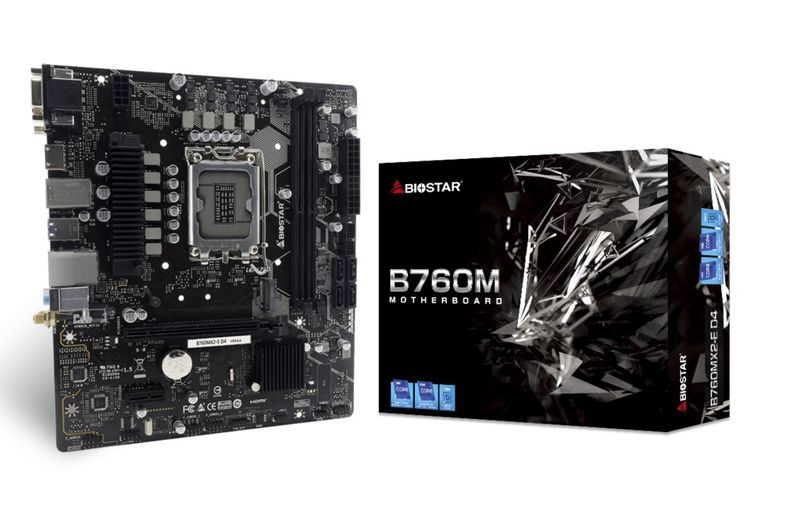 Biostar Mainboard Desktop B760MX2-E D4(LGA1700, 2xDDR5, mATX)