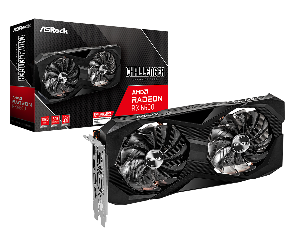 ASRock Radeon RX 6600 Challenger D, 8GB GDDR6