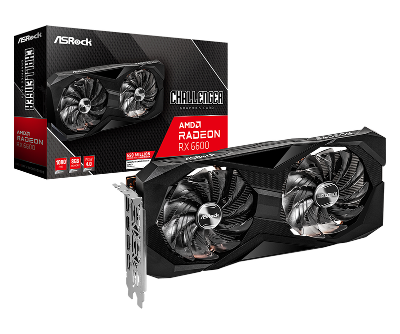ASRock Radeon RX 6600 Challenger D, 8GB GDDR6