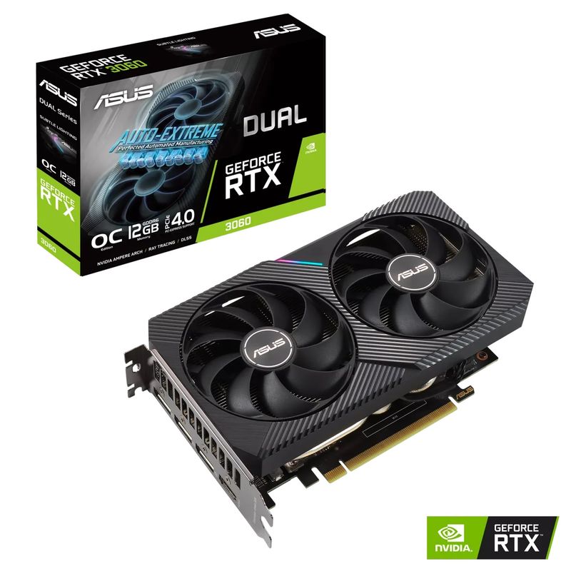 ASUS GeForce RTX 3050 Dual V2 OC 12G, 12GB GDDR6