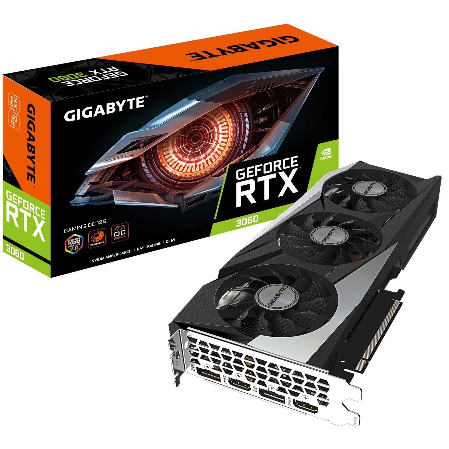 Gigabyte GeForce RTX 3060 Gaming OC 12G, 12GB GDDR6