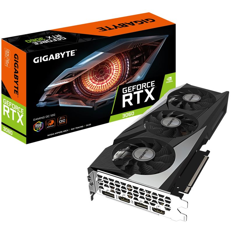 Gigabyte GeForce RTX 3060 Gaming OC 12G, 12GB GDDR6