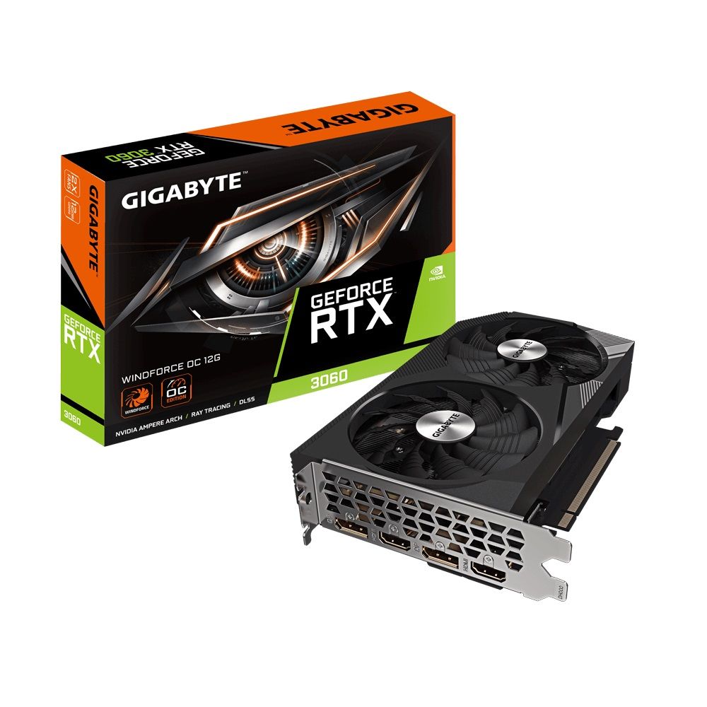 Gigabyte GeForce RTX 3060 Windforce OC 12G, 12GB GDDR6