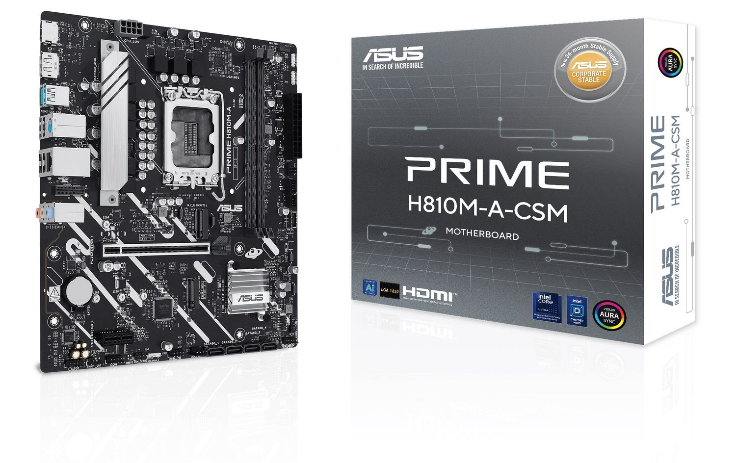 ASUS Mainboard Desktop PRIME H810M-A-CSM 1xHMDI 1xDP(LGA1851, mATX, 2x DDR5)
