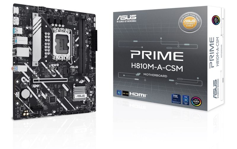 ASUS Mainboard Desktop PRIME H810M-A-CSM 1xHMDI 1xDP(LGA1851, mATX, 2x DDR5)