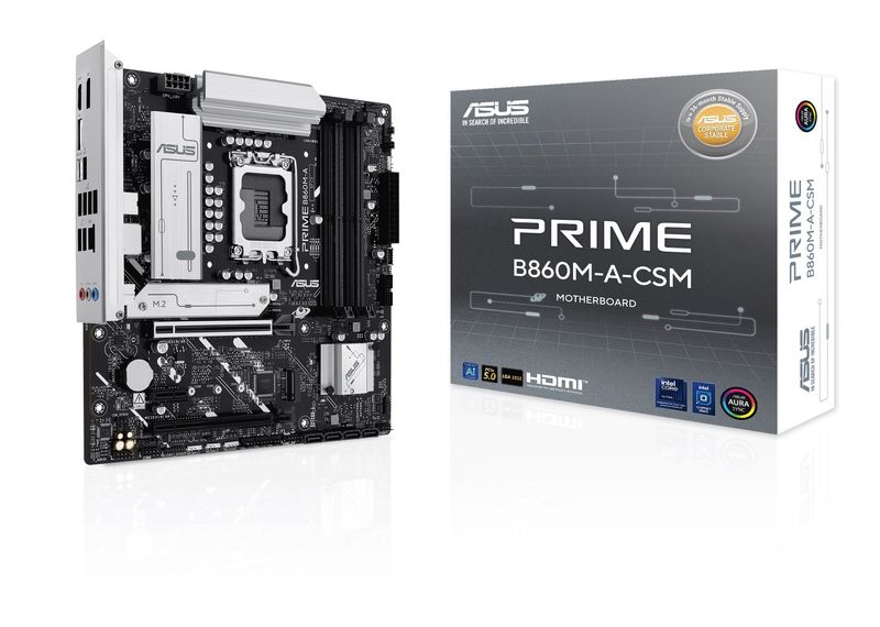 ASUS Mainboard Desktop PRIME B860M-A-CSM(LGA1851, 4xDDR5, mATX)