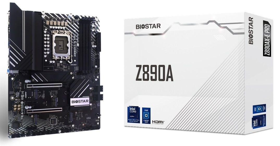 Biostar Mainboard Desktop Z890AX-E Pro(LGA1851, 4xDDR5, mATX)