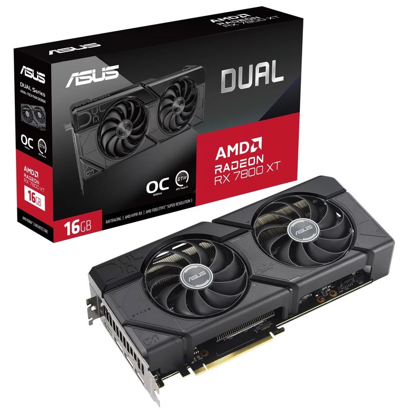 ASUS Radeon RX 7800 XT Dual OC O16G, 16GB GDDR6