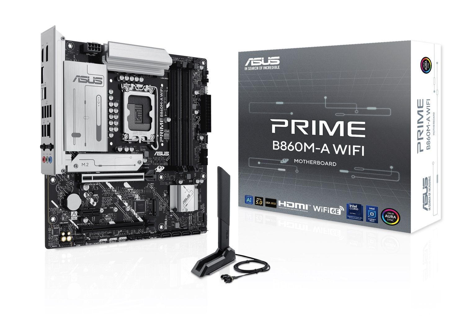ASUS Mainboard Desktop PRIME B860M-A WIFI(LGA1851, 2xDDR5, mATX)