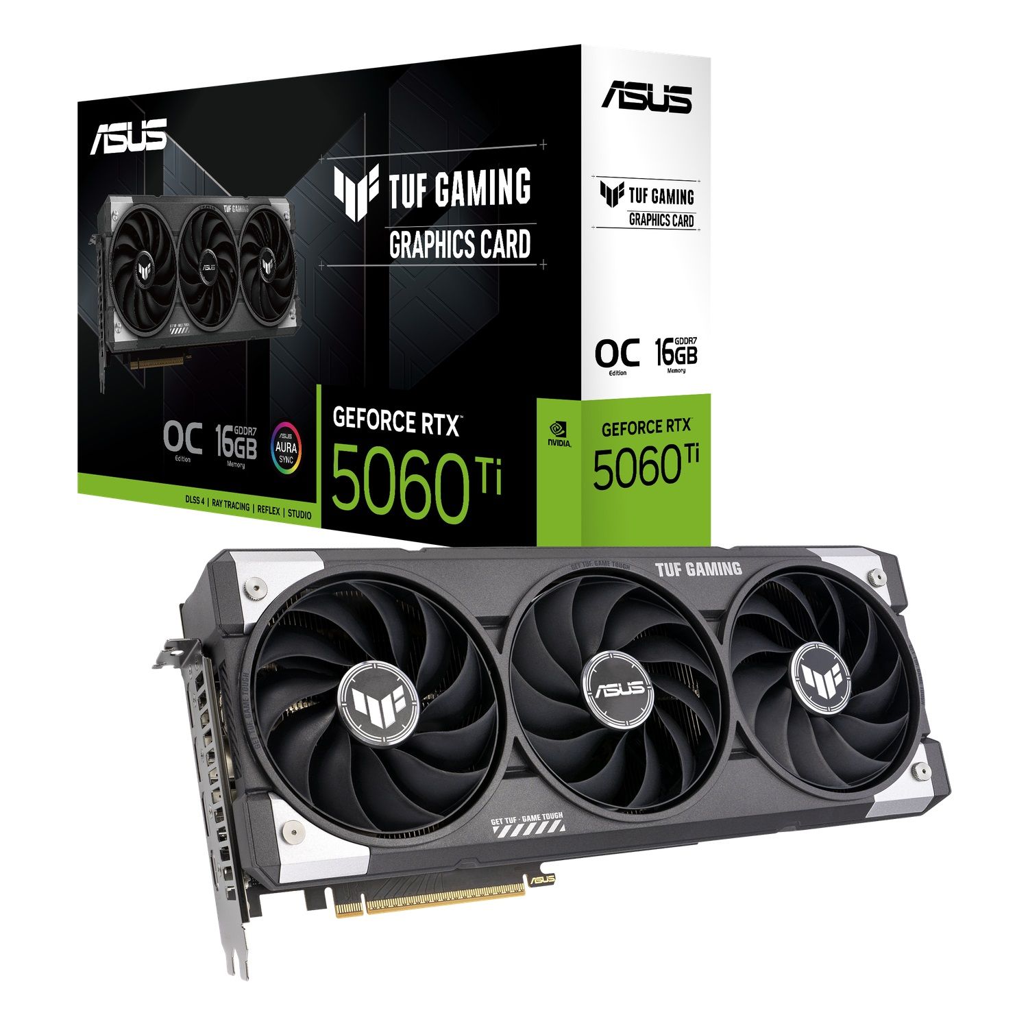 ASUS TUF GeForce RTX 5060 Ti O16C, 16GB OC GDDR7