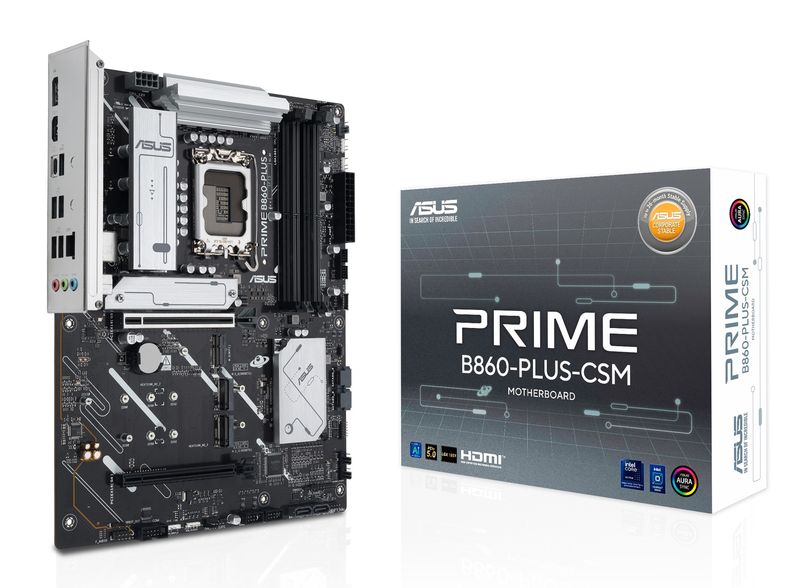 ASUS Mainboard Desktop PRIME B860-PLUS-CSM(LGA1851, 4x DDR5, ATX)