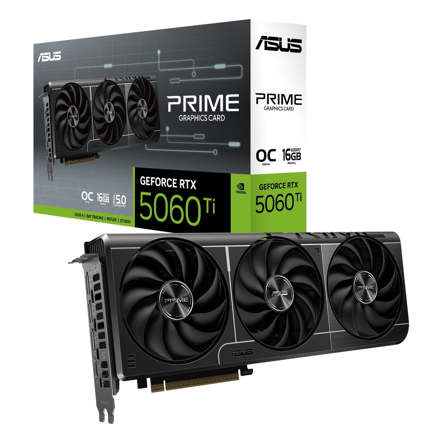ASUS Prime GeForce RTX 5060 Ti O16G OC, 16GB GDDR7