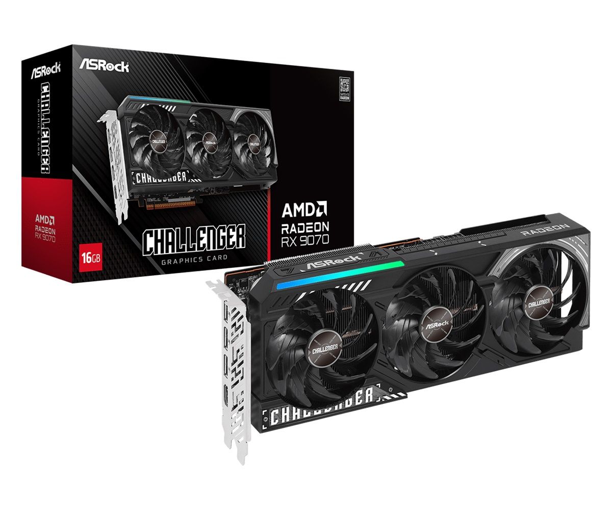 Asrock Radeon RX 9070 Challenger 16G, 16GB GDDR6