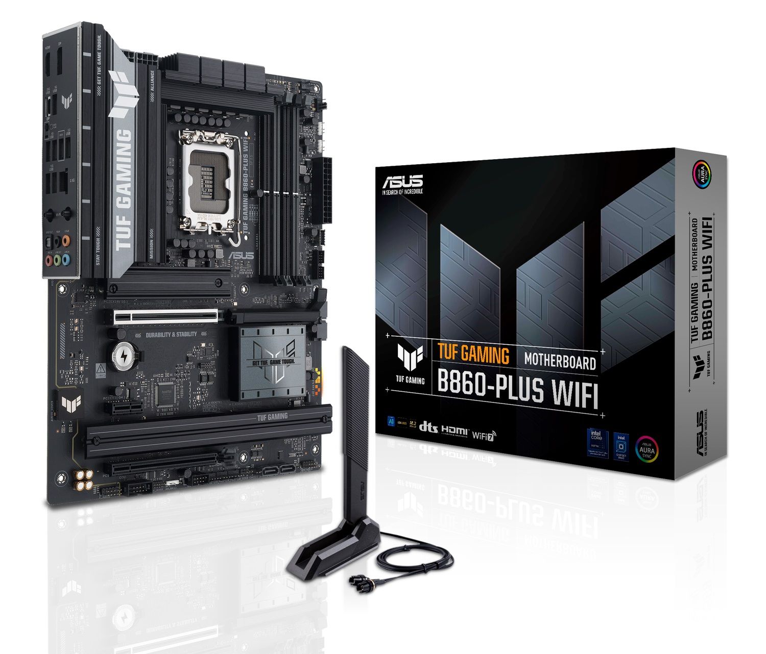 ASUS Mainboard Desktop TUF GAMING B860-PLUS WIFI(LGA1851, 4xDDR5, ATX)