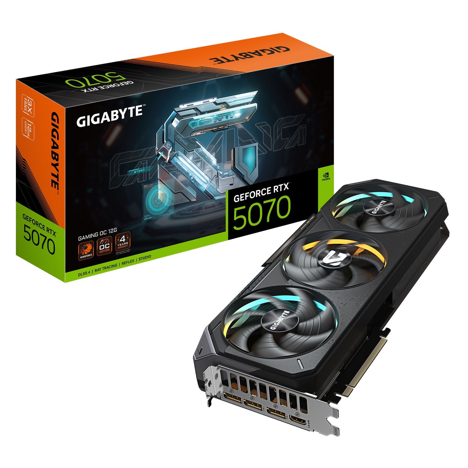 Gigabyte GeForce RTX 5070 Gaming OC 12G, 12GB GDDR7