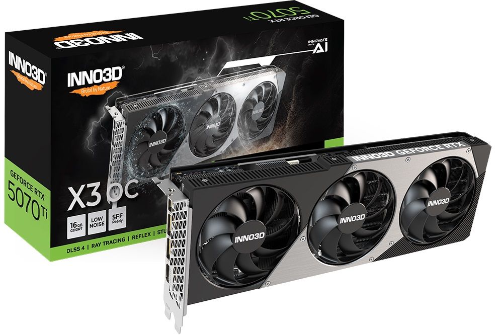 INNO3D GeForce RTX 5070 Ti X3 OC, 16GB GDDR7
