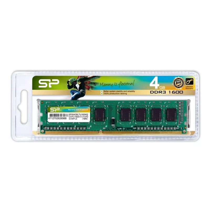 SILICON POWER DDR3 4GB 1600MHz CL11 DIMM 1.5V