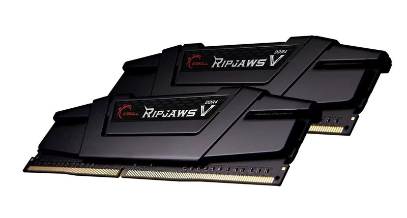 G.SKILL Ripjaws V Black 32GB(2x 16GB) 3200MT/s DDR4 DIMM CL16 1.35V, XMP