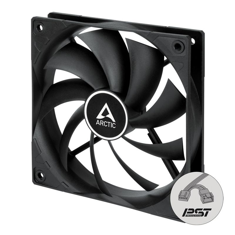 Arctic ventilator 120mm F12 PWM PST Black